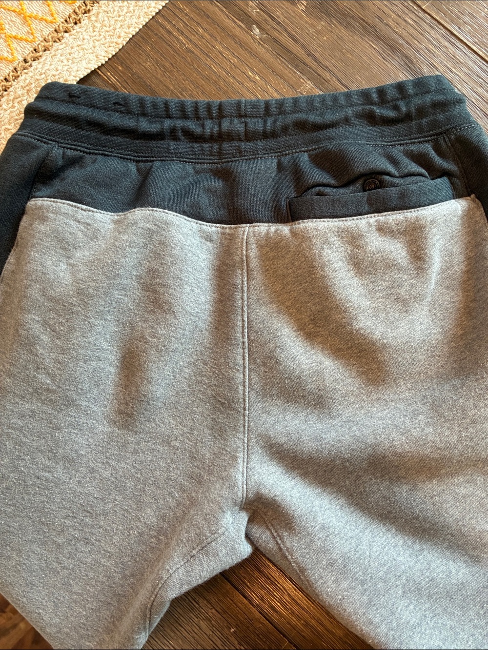 Nike Gray & Black Sweatpants with Red Nike Air Logo - Picture 5 of 7